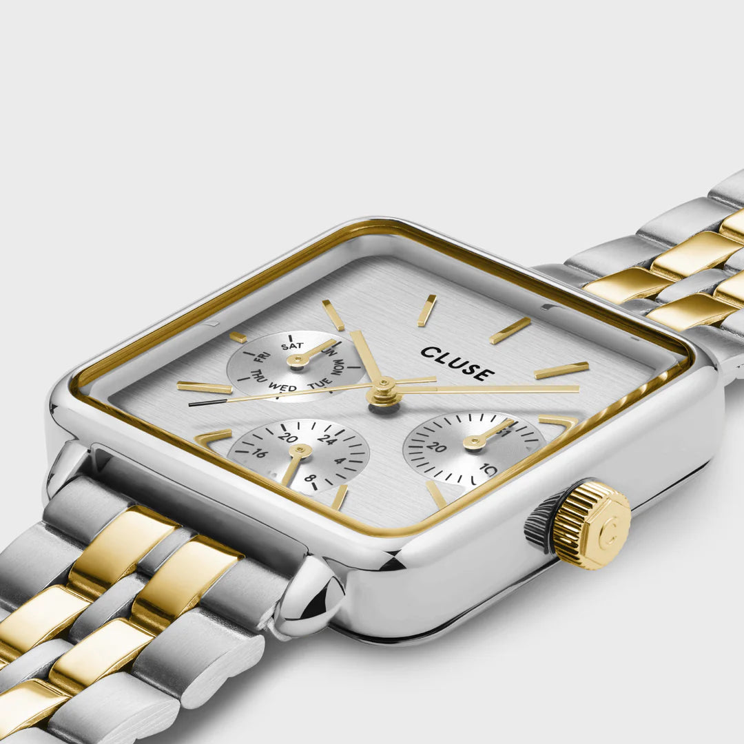 CLUSE TWO-TONE TETRAGONE WATCH