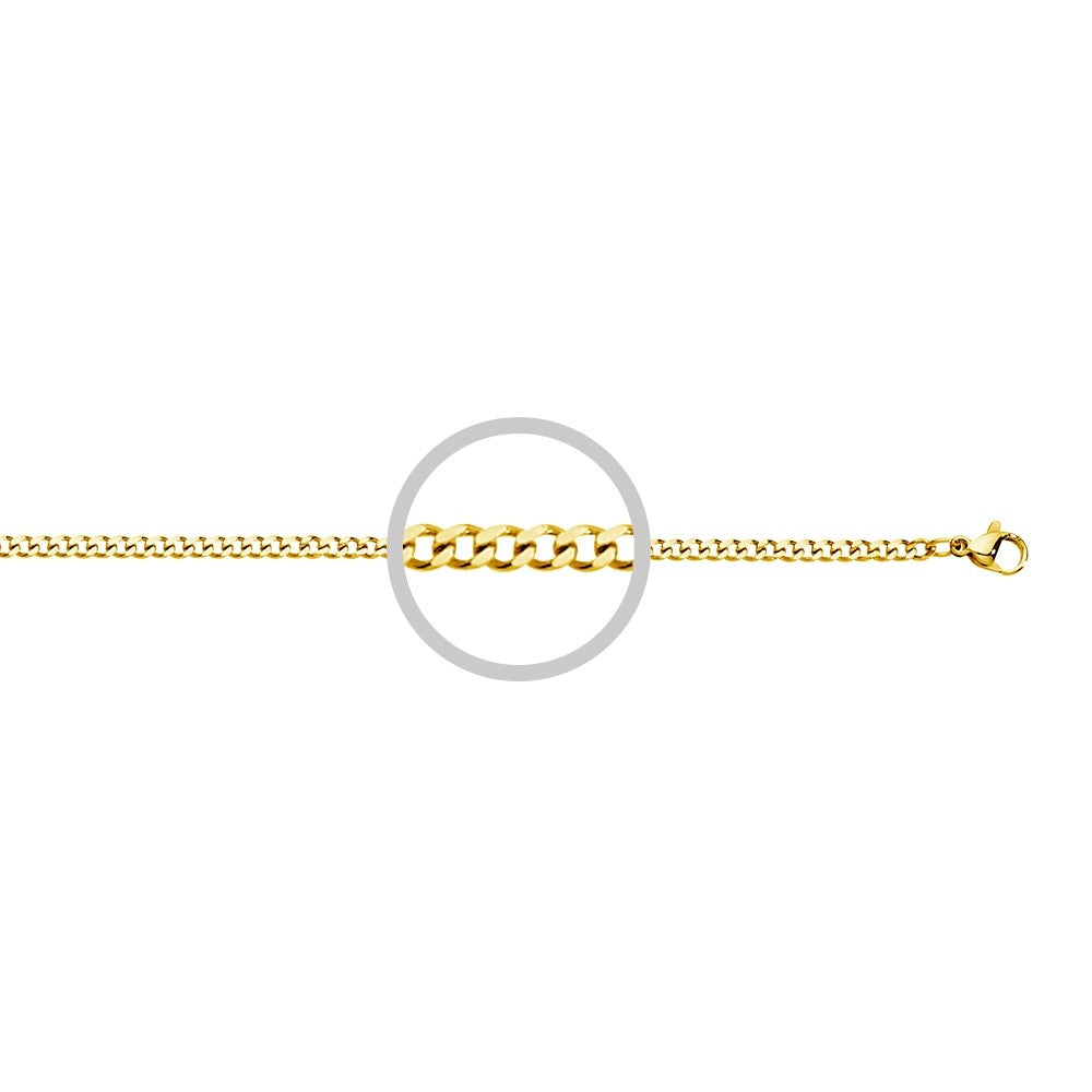 GOLD CURB CHAIN 55CM