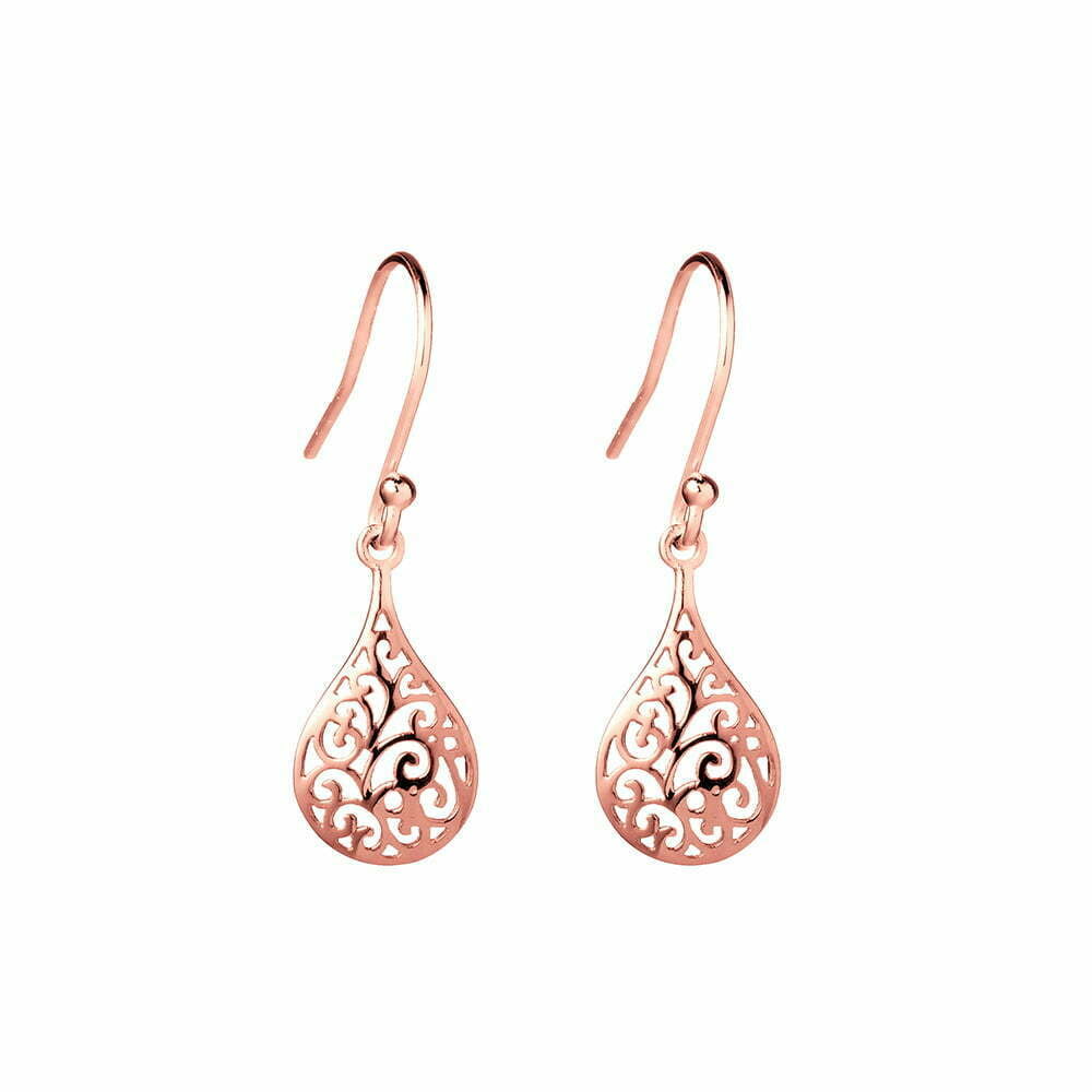 ROSE GOLD FILIGREE EARRINGS
