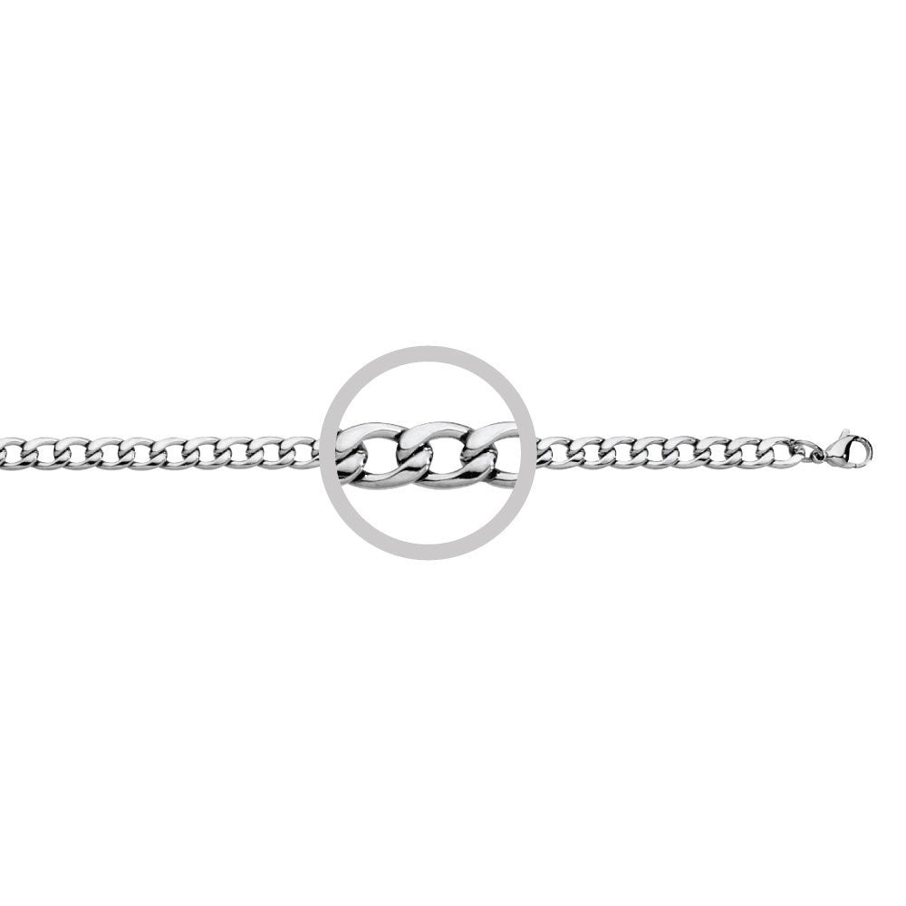 STAINLESS STEEL MEN'S CHAIN 55CM