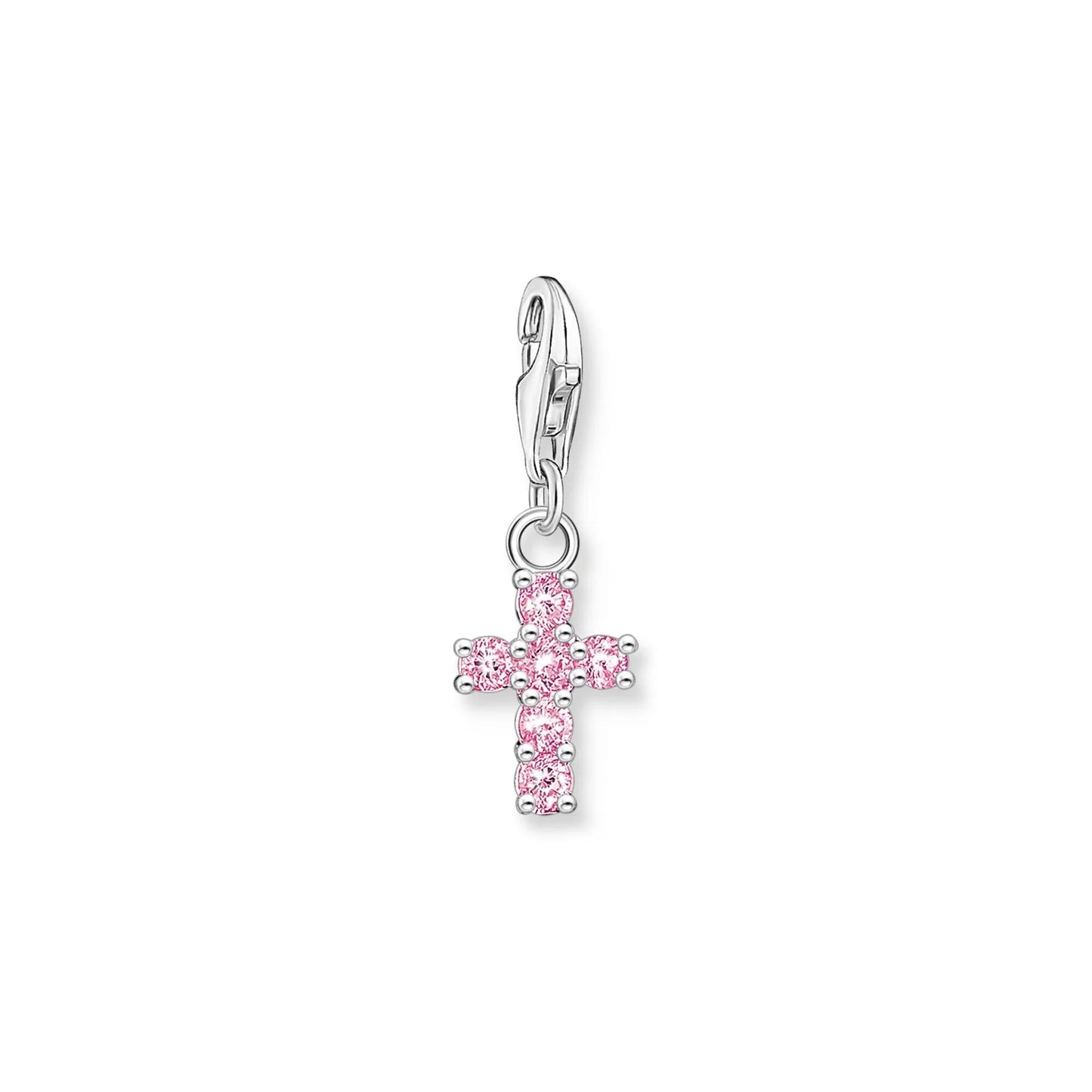 THOMAS SABO PINK CZ CROSS CLIP CHARM