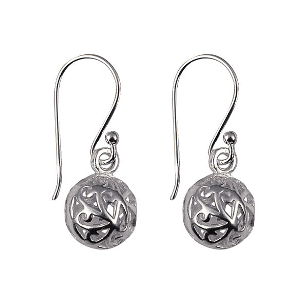 STERLING SILVER BALL DROP EARRINGS