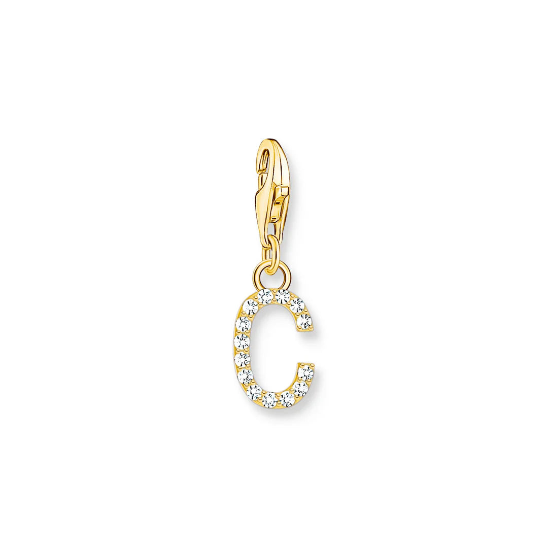 YG THOMAS SABO CZ INITIAL CLIP CHARM