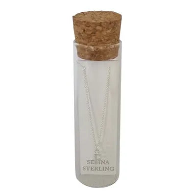 STERLING SILVER INITIAL NECKLACE