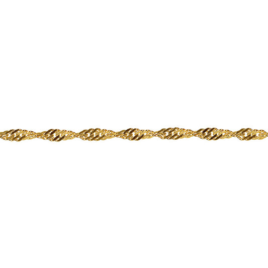 9CT GOLD SINGAPORE ANKLET