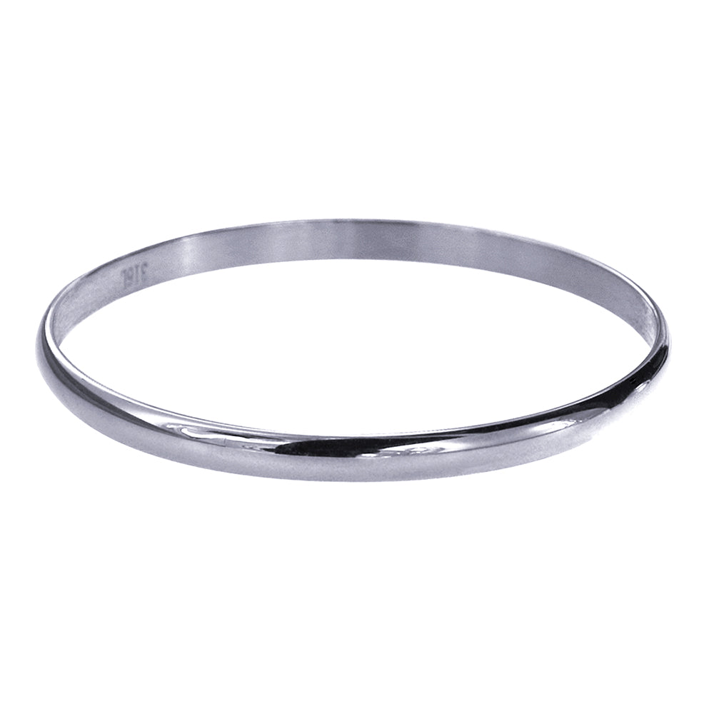 STAINLESS STEEL HALF ROUND BANGLE