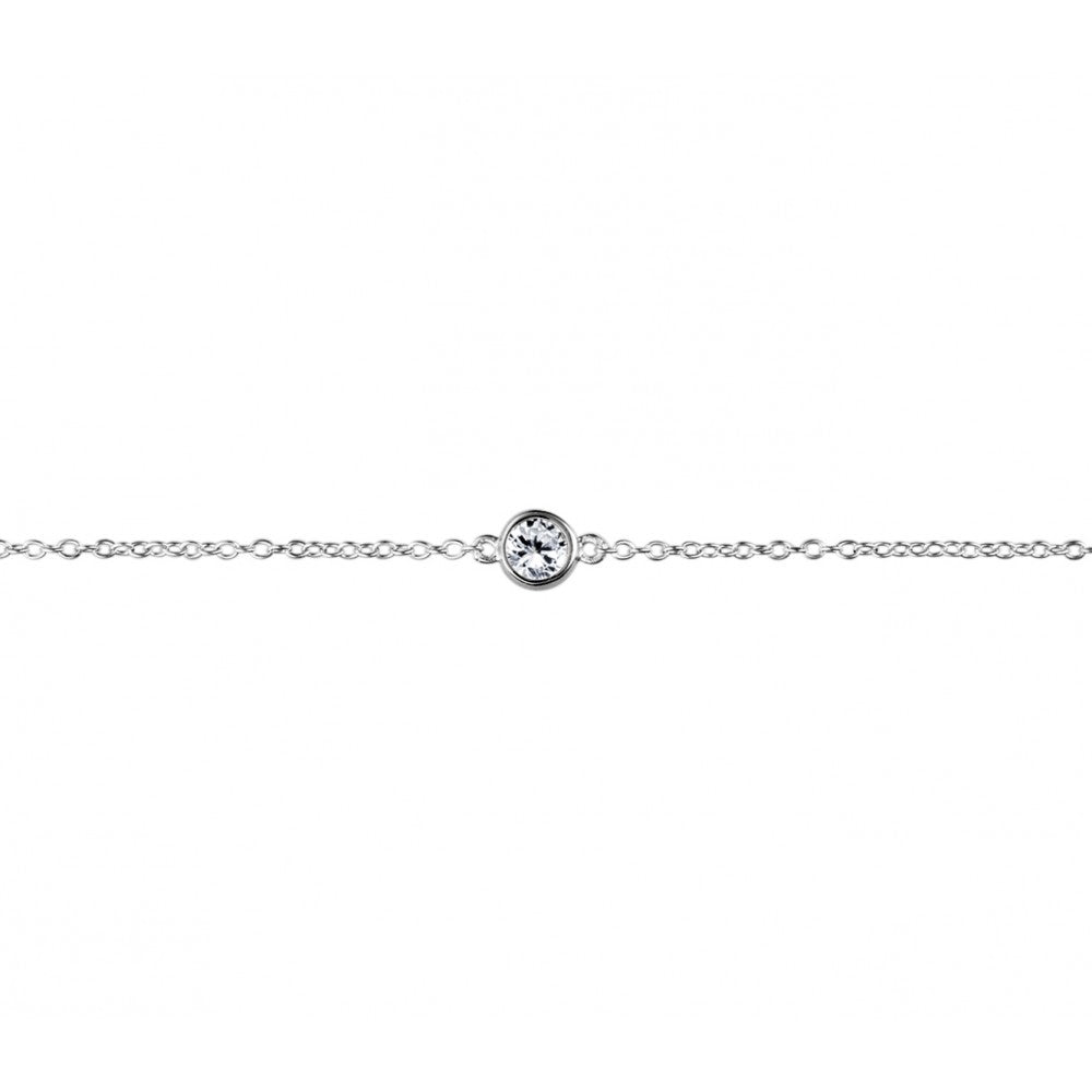 STERLING SILVER CZ BRACELET
