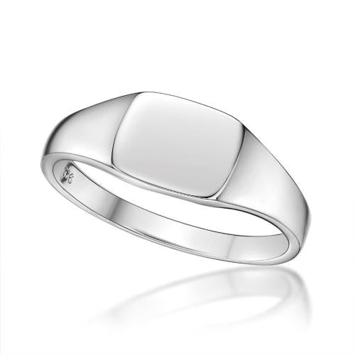 MENS SILVER SIGNET RING