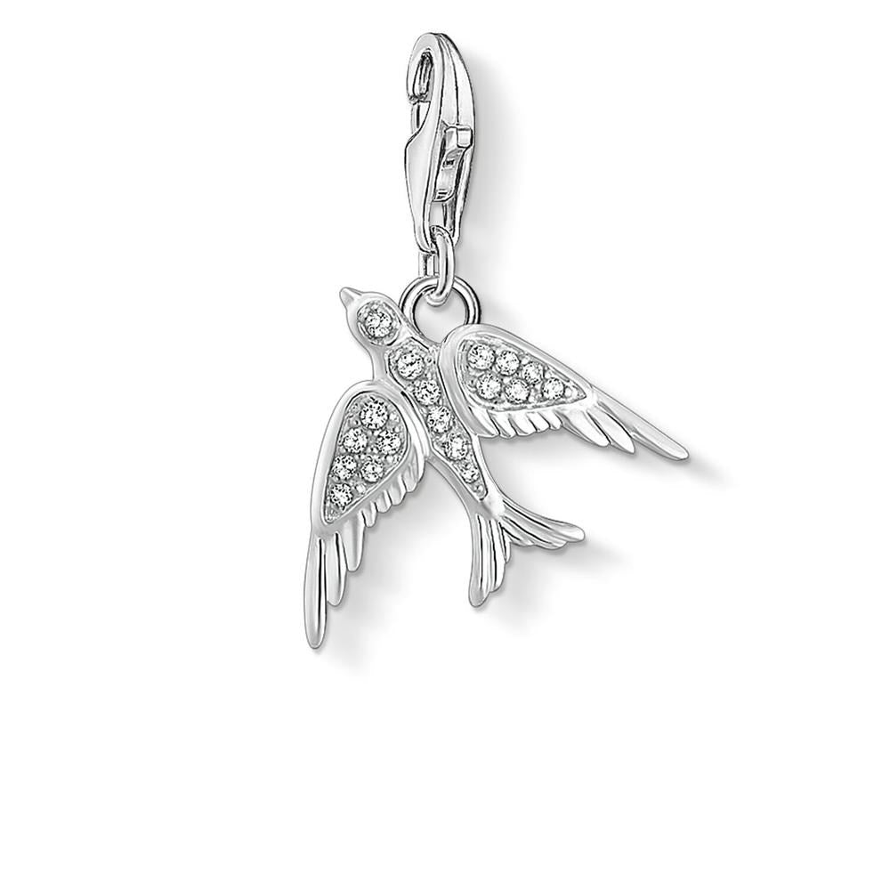 THOMAS SABO CZ SWALLOW CLIP CHARM