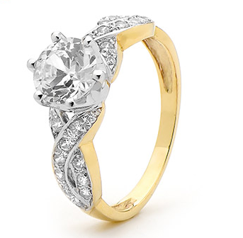 Cubic zirconia best sale rings prouds