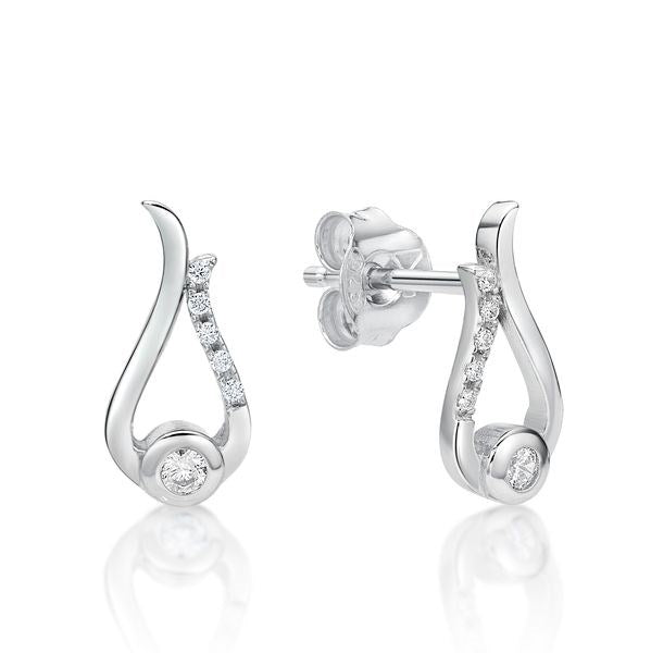 STERLING SILVER CZ STUDS