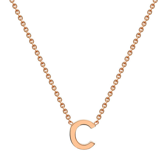 9CT ROSE GOLD INITIAL NECKLACE