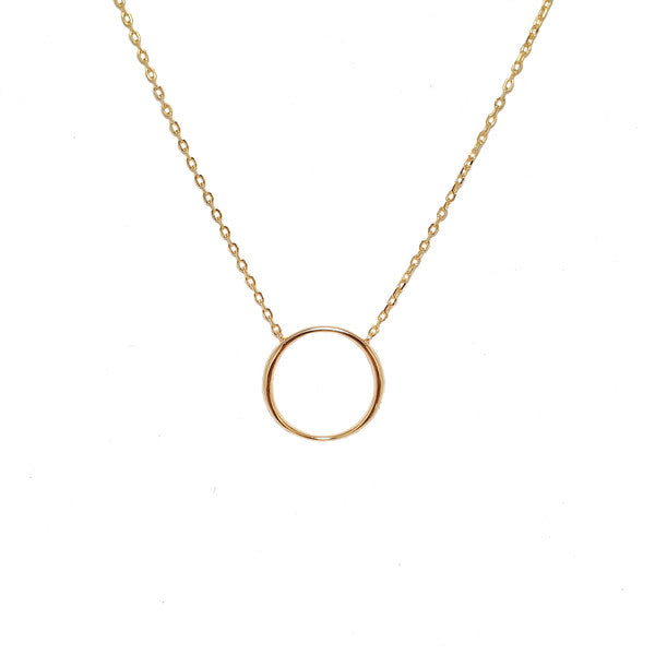 SANTO GOLD OPEN CIRCLE NECKLACE