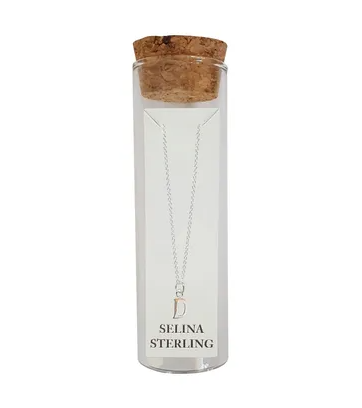 STERLING SILVER INITIAL NECKLACE