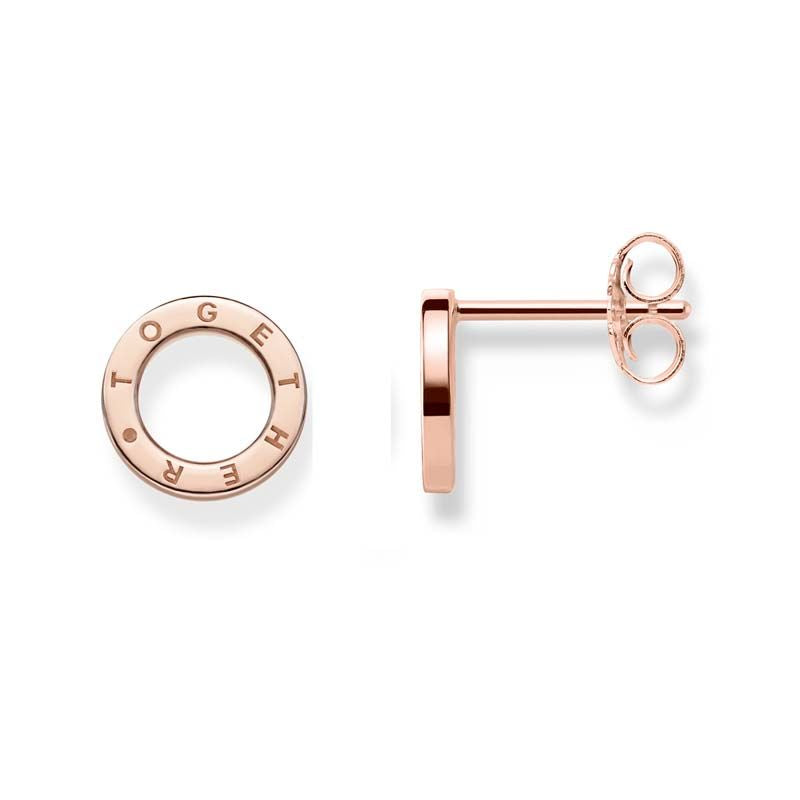 THOMAS SABO ROSE GOLD OPEN CIRCLE STUDS