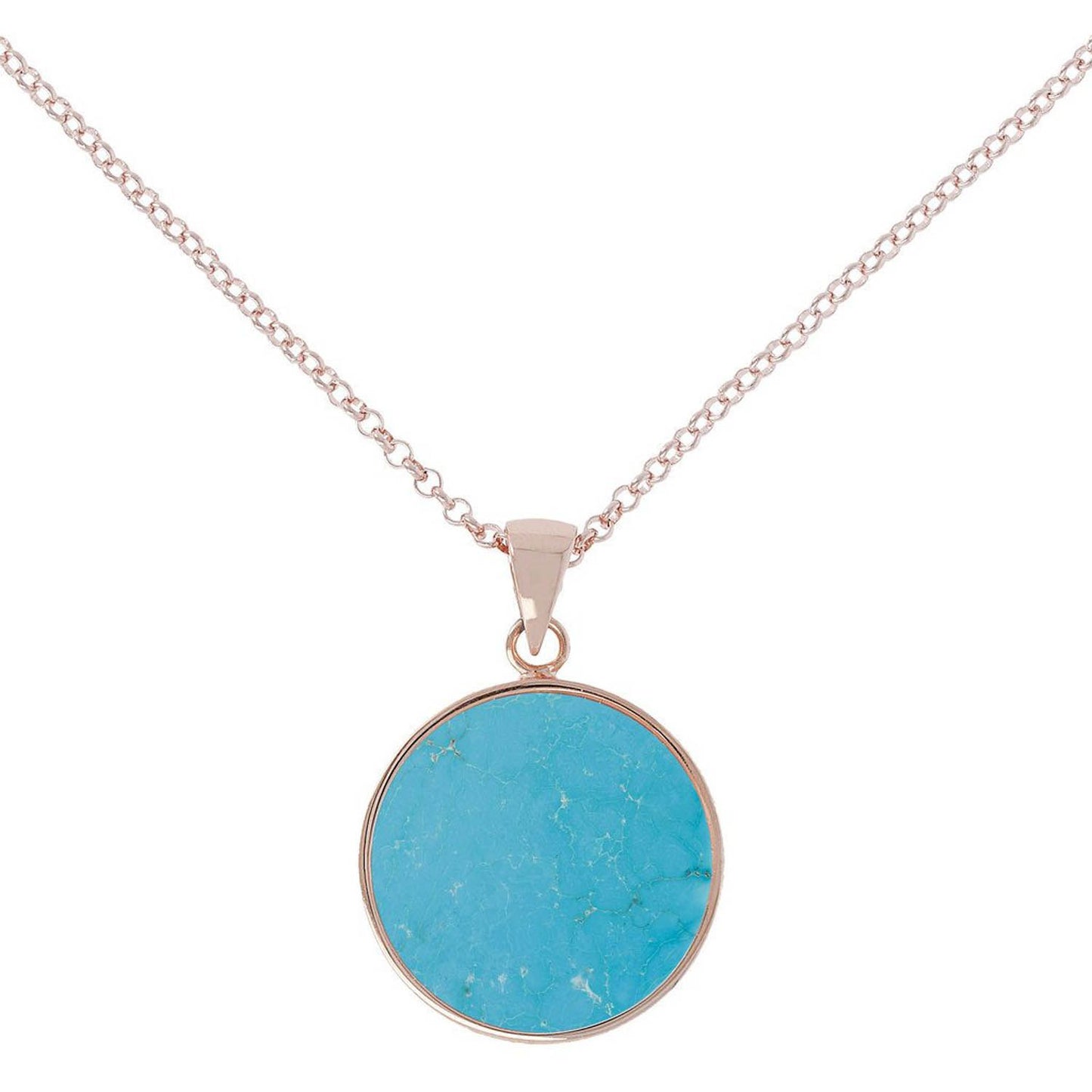 BRONZALLURE ROSE GOLD + MAGNESITE NECKLACE