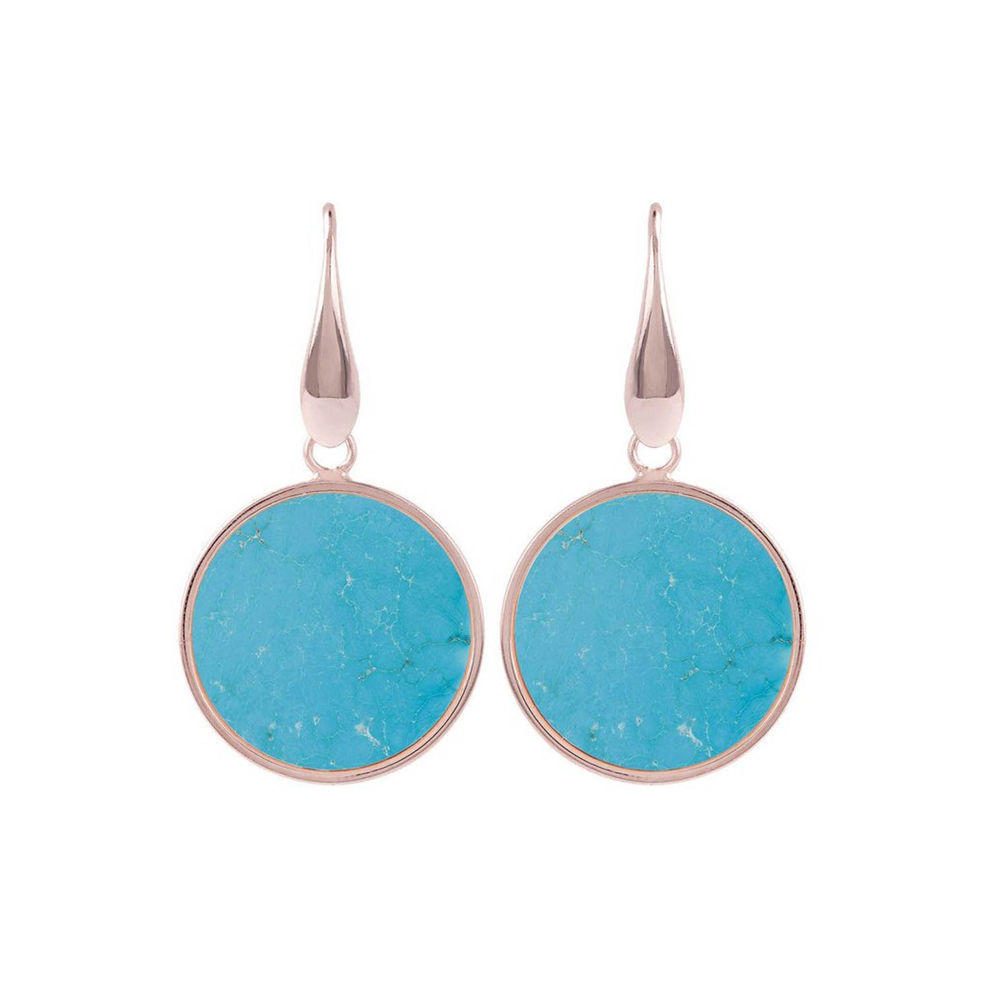 BRONZALLURE ROSE GOLD + MAGNESITE EARRINGS