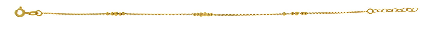 GOLD BALL FANCY ANKLET