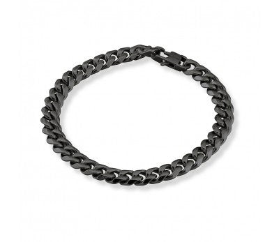 BLACK MEN'S CUBAN LINK BRACELET