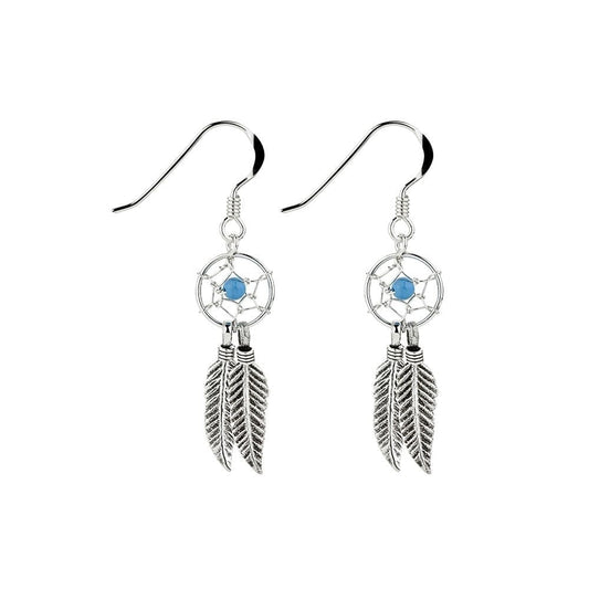 STERLING SILVER DREAMCATCHER EARRINGS