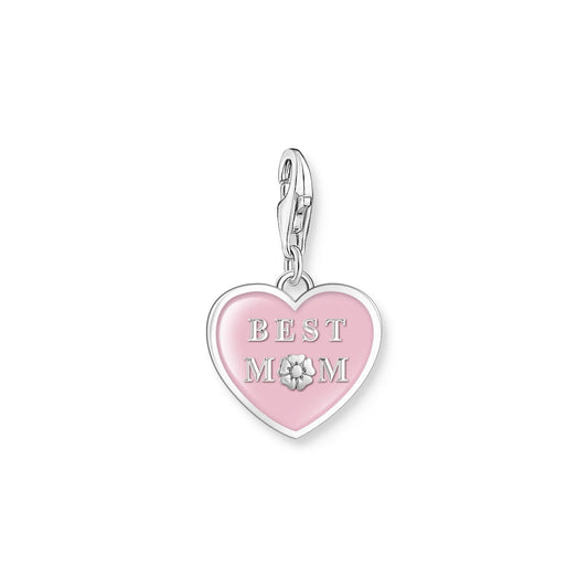 THOMAS SABO BEST MOM PINK CLIP CHARM