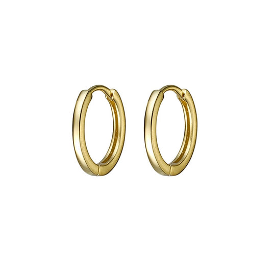 GOLD PLAIN HUGGIES 8mm