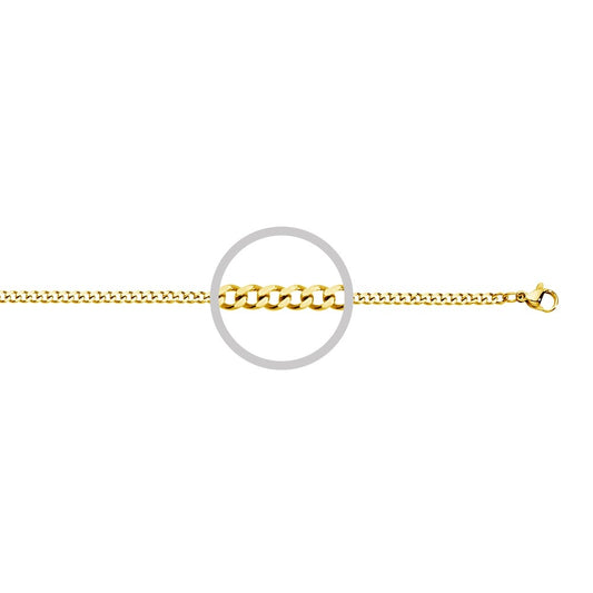 GOLD CURB CHAIN 60CM