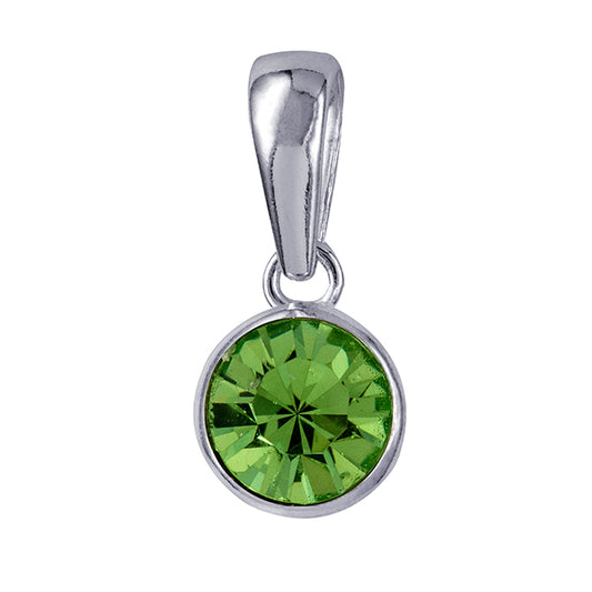 STERLING SILVER AUGUST BIRTHSTONE NECKLACE