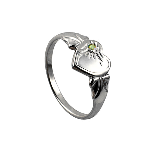 STERLING SILVER AUGUST SIGNET RING