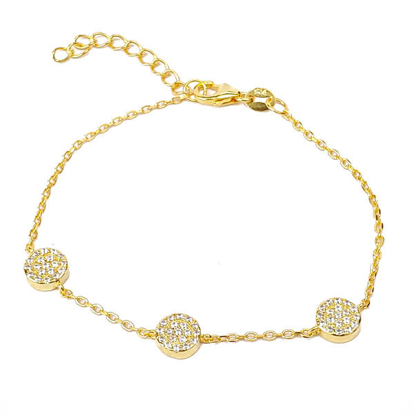 SANTO GOLD 3CZ BRACELET