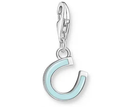 S/S THOMAS SABO TURQ HORSESHOE CHARMISTA CLUB