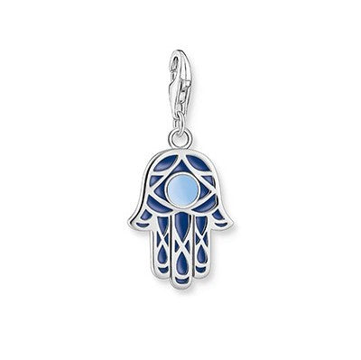 THOMAS SABO BLUE HAND OF FATIMA CLIP CHARM