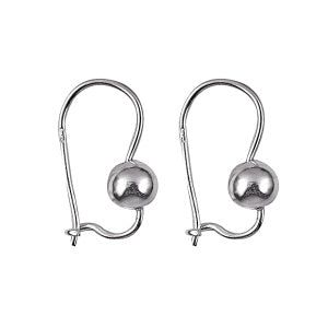 STERLING SILVER EURO BALL EARRINGS