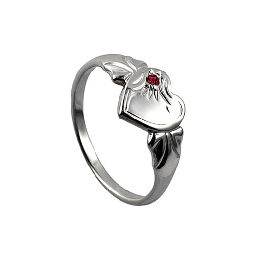 STERLING SILVER JANUARY SIGNET RING