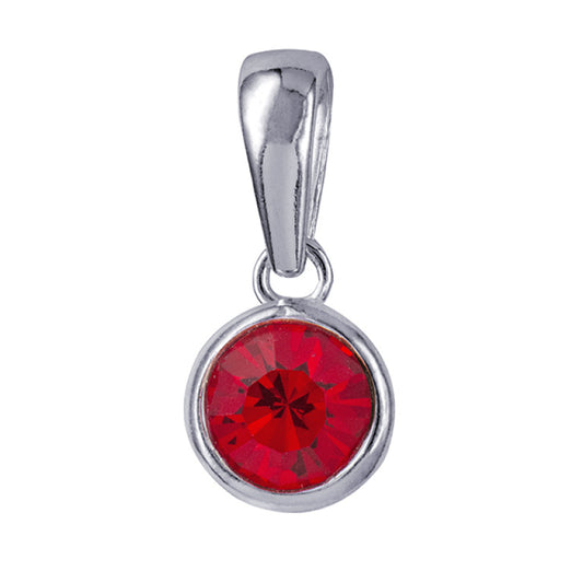 STERLING SILVER JULY BIRTHSTONE NECKLACE