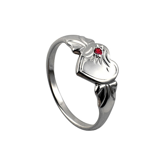 STERLING SILVER JULY SIGNET RING