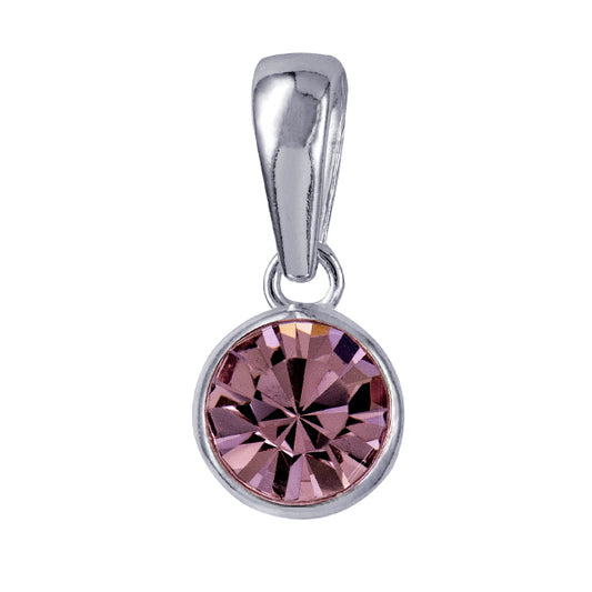 STERLING SILVER JUNE BIRTHSTONE NECKLACE