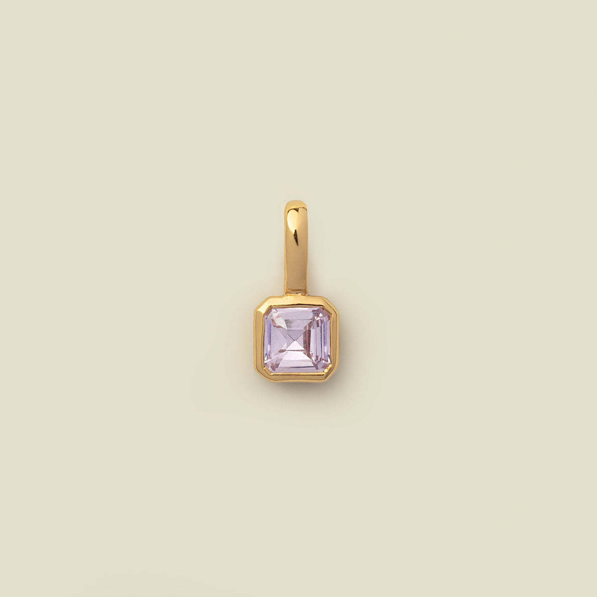 18K GOLD PLATED BIRTHSTONE PENDANT