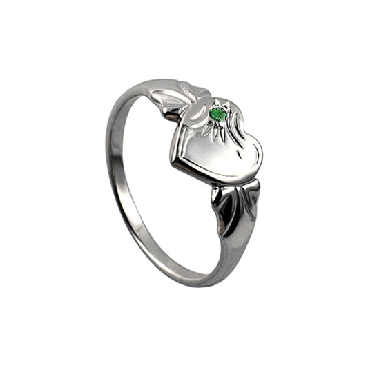 STERLING SILVER MAY SIGNET RING
