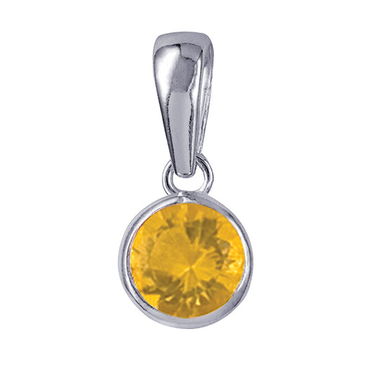 STERLING SILVER NOVEMBER BIRTHSTONE NECKLACE