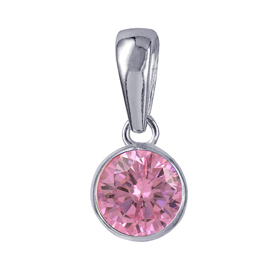 STERLING SILVER OCTOBER BIRTHSTONE NECKLACE