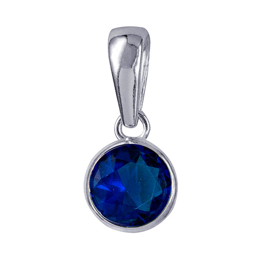 STERLING SILVER SEPTEMBER BIRTHSTONE NECKLACE