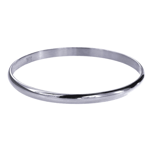 STAINLESS STEEL HALF ROUND BANGLE