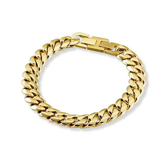 GOLD MEN'S CUBAN LINK BRACELET
