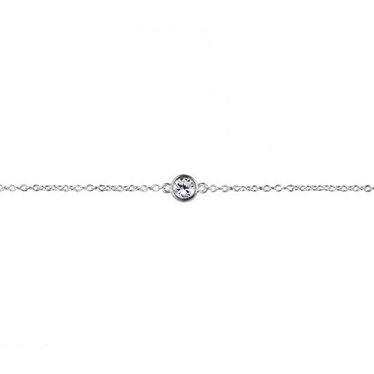 STERLING SILVER CZ BRACELET