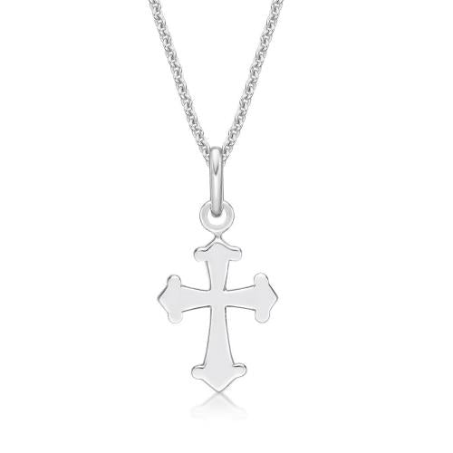 STERLING SILVER CROSS NECKLACE