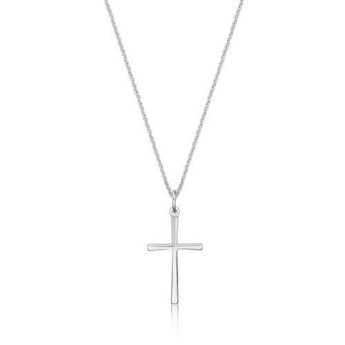 STERLING SILVER THIN CROSS NECKLACE