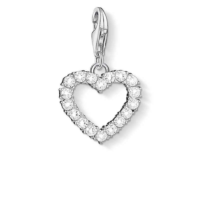 THOMAS SABO CZ HEART CLIP CHARM