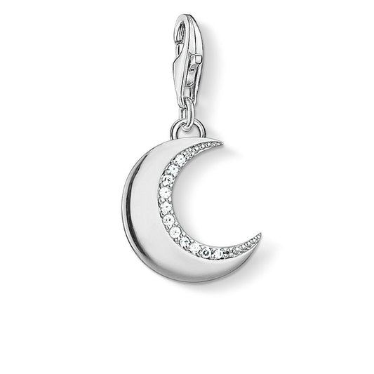 THOMAS SABO CZ MOON CLIP CHARM