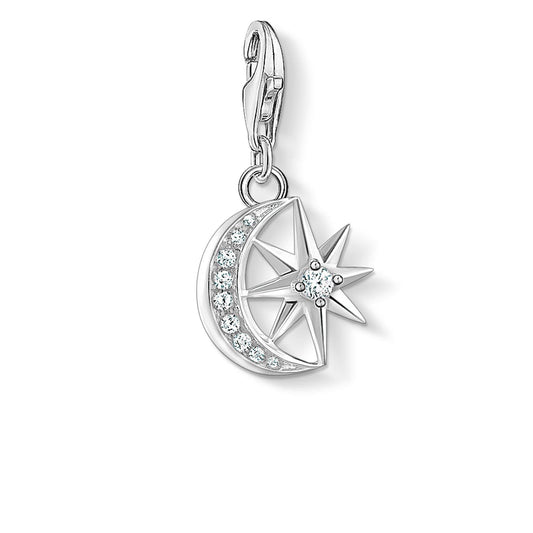 THOMAS SABO STAR + MOON CLIP CHARM